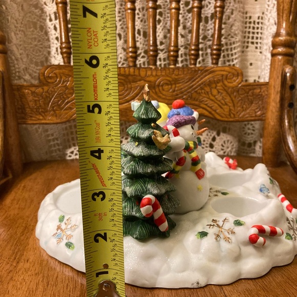 Vintage PartyLite Snowball Snowman Winter Holiday Tea Light Votive Candle Holder - Picture 15 of 17